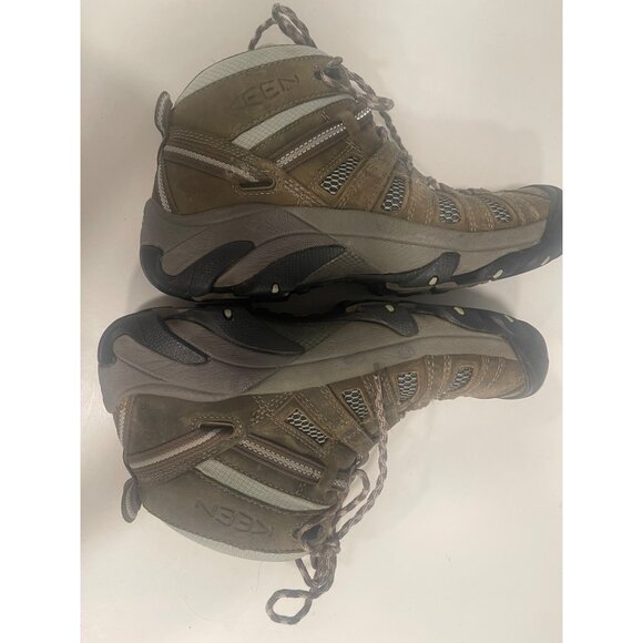 Keen Unisex Targhee II Mid Waterproof Hiking Boots Size 9W, 8M  Okive Brown - Picture 9 of 13